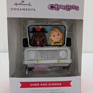 Hallmark Clueless Cher and Dionne Christmas Tree Ornament Jeep New in Box